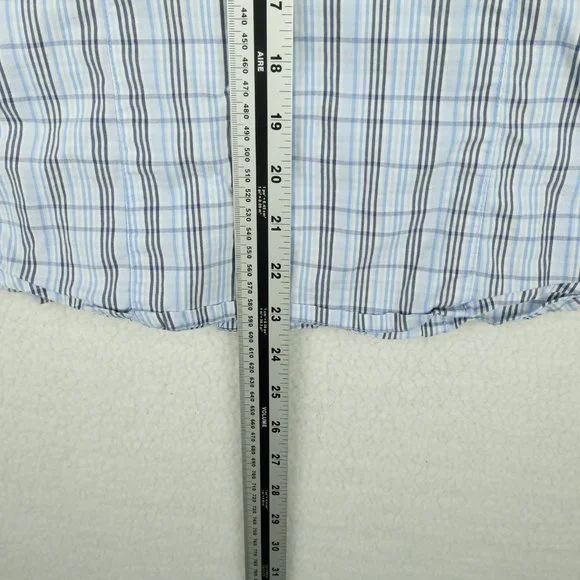 Columbia Womens Button Up Shirt Medium Blue Plaid Sleeveless Outdoor Classic - Picture 7 of 9